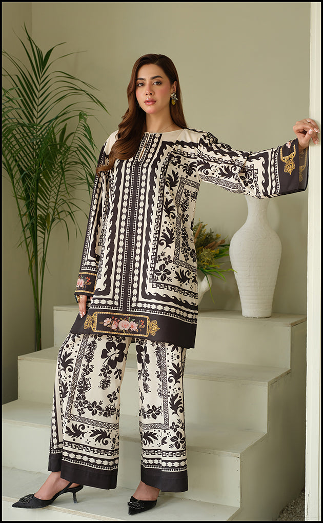 Luxurious Silk Print Coords | Exquisite Pakistani & Indian Fashion
